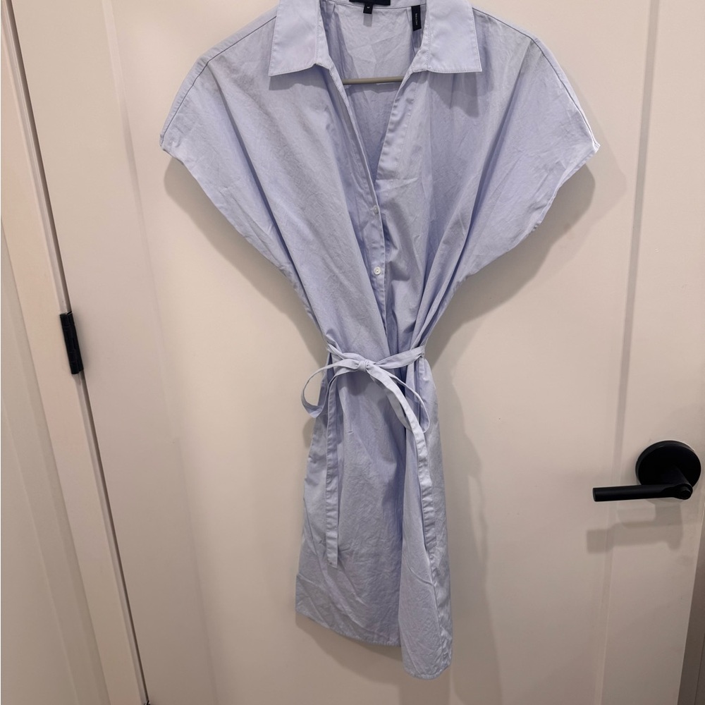 Theory Light Blue Mini Dress